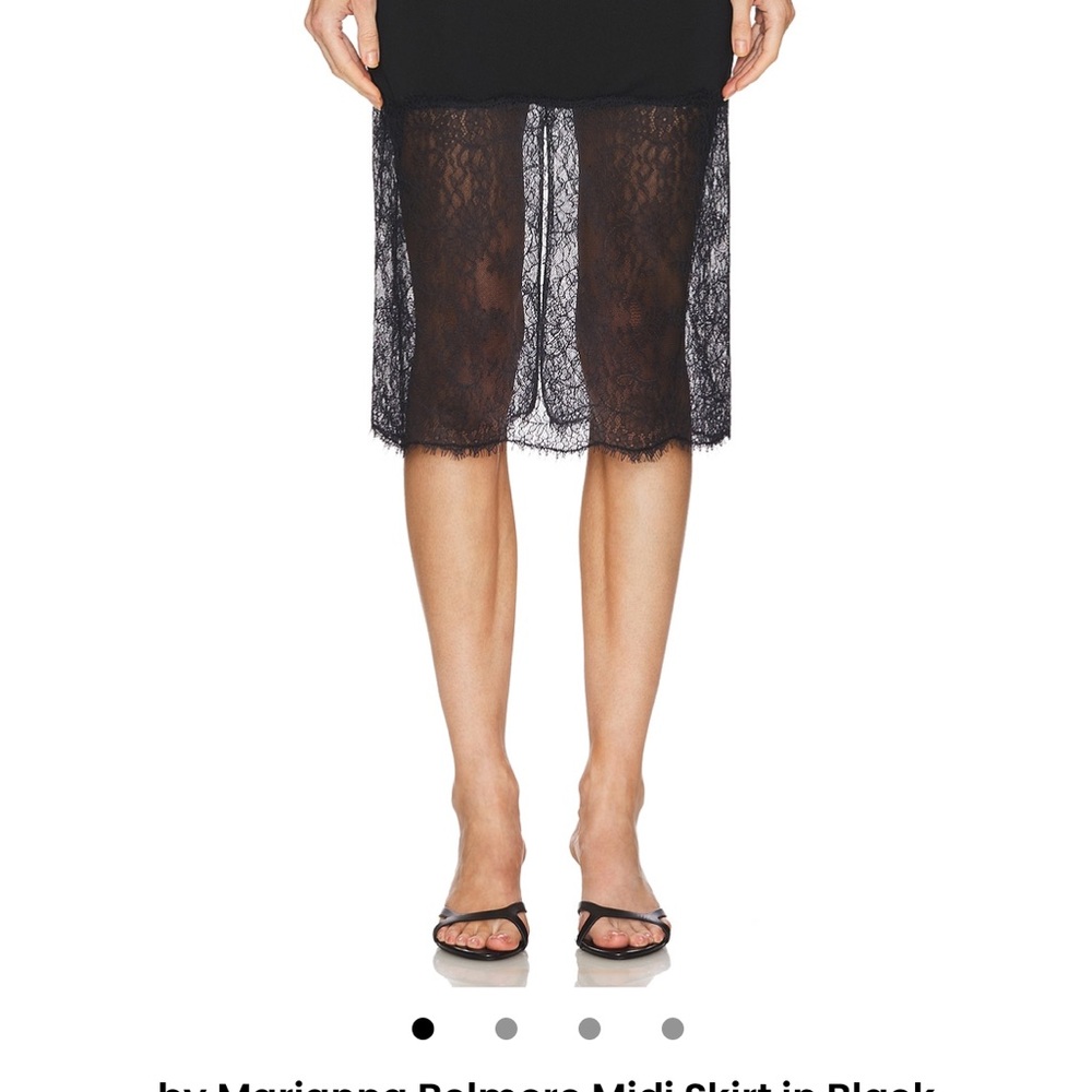 L'Academie Black Cut Out Pencil Skirt - Picture 5 of 5